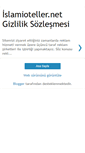 Mobile Screenshot of gizlilik.islamioteller.net